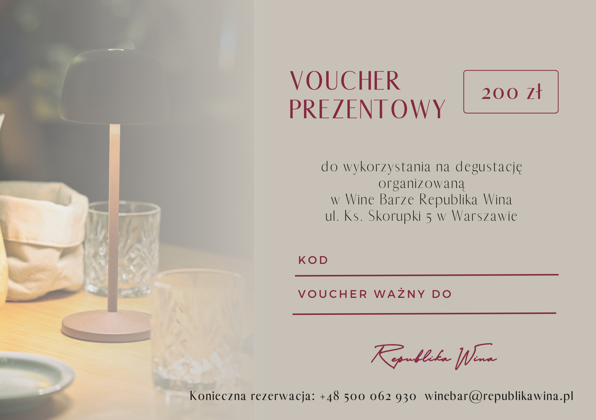 Gift Voucher worth 200 PLN