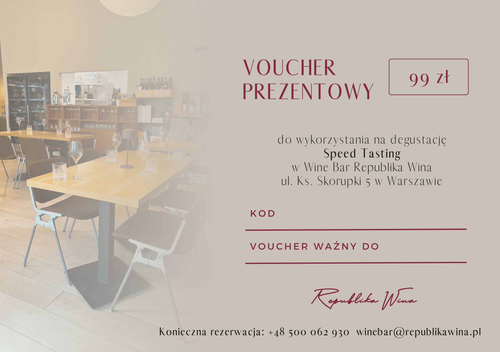 Voucher – Speed Tasting